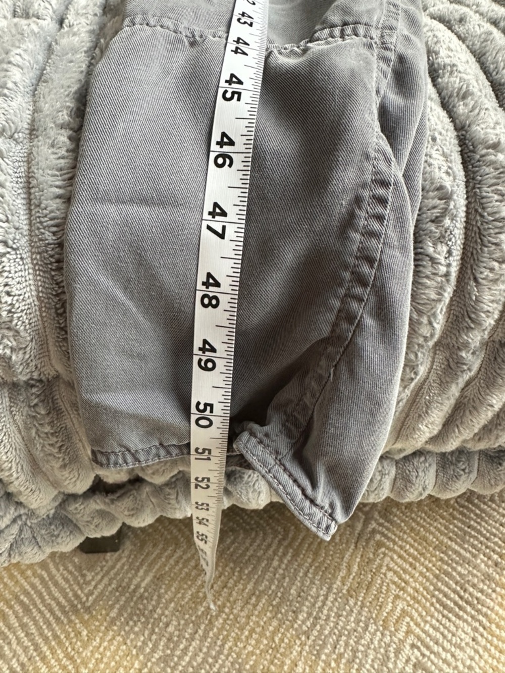 Wilfred free soft grey distressed cropped overalls - Picture 9 of 12
